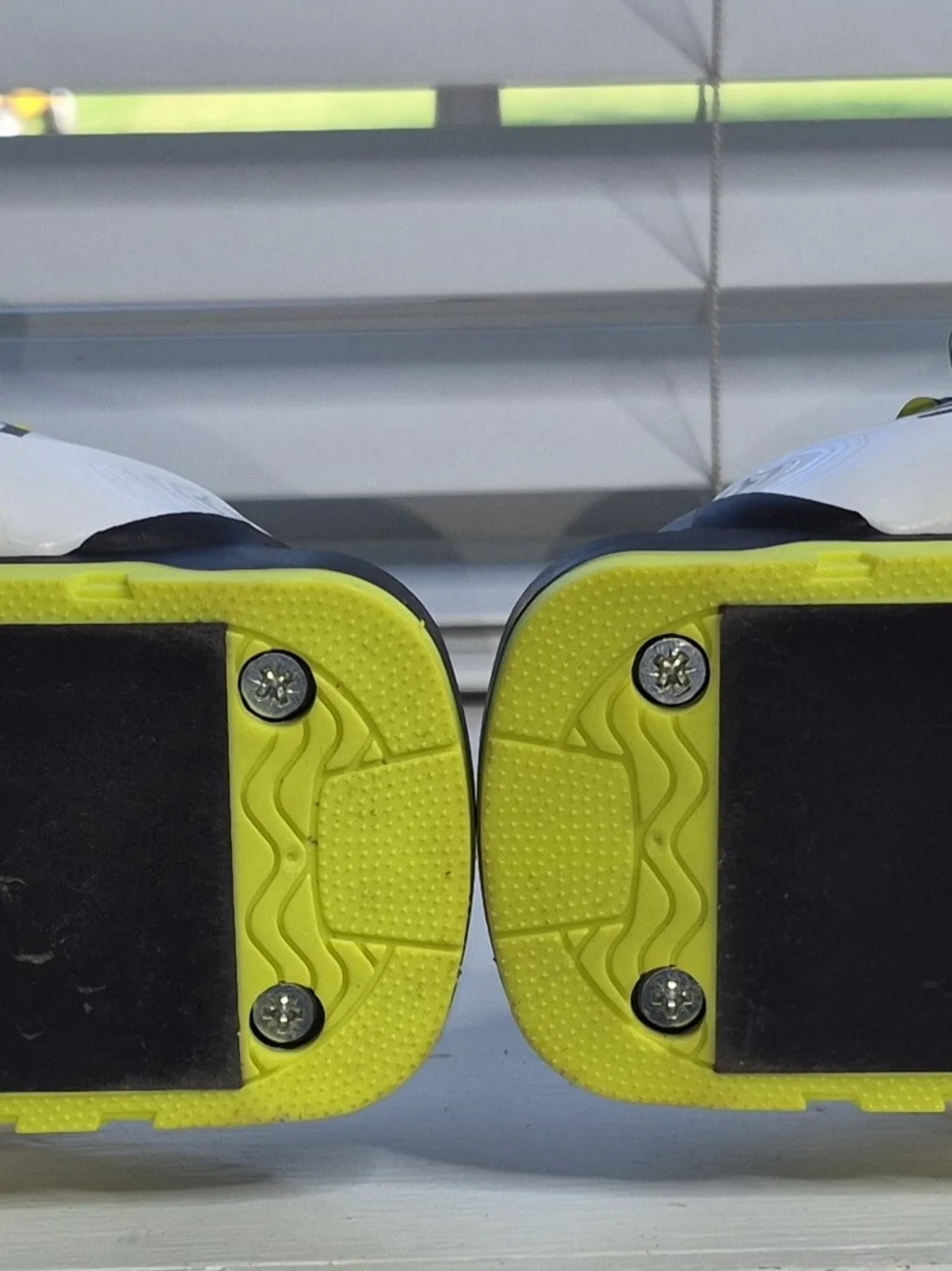Salomon Ski Boots in White with Neon Yellow Accents